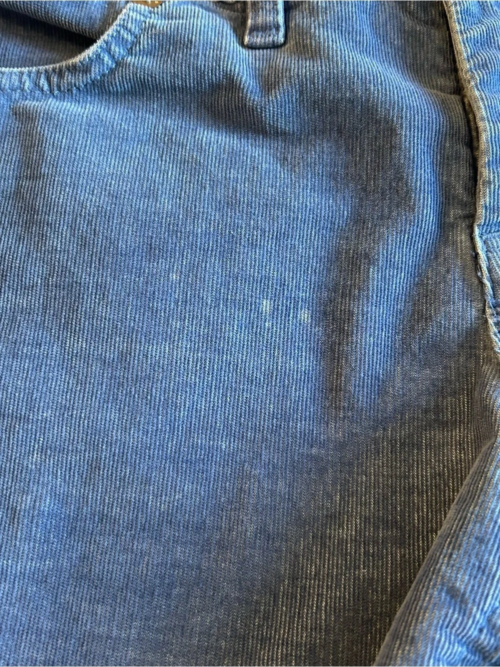 Gap blue corduroy cut off shorts size 8 summer casual